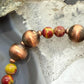 Southwestern Style 6-9.5mm Copper Navajo Pearl Beads & Sediment Jasper Stretch Bracelet For Women