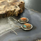 Sterling Silver Southwestern Style Spiny Oyster Turquoise Dangle Earrings For Women #6