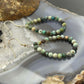 Sterling Silver Faceted Hubei Turquoise Hoop Dangle Earrings For Women