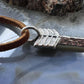 Gary Custer Sterling Tufa Cast Unisex Arrow Pendant w/Adjustable Leather Cord #1