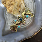 Carolyn Pollack Sterling Silver & Brass Turquoise & Blue Topaz Birds Bracelet For Women