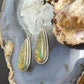 Sterling Silver Southwestern Style Teardrop Turquoise Dangle Earrings For Women