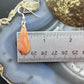 Sterling Silver Elongated Teardrop Carnelian Slab Dangle Earrings For Women #218