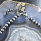 Sterling Silver Southwestern Style 2-12mm Navajo Pearl Bead 18"- 20" Necklace #2