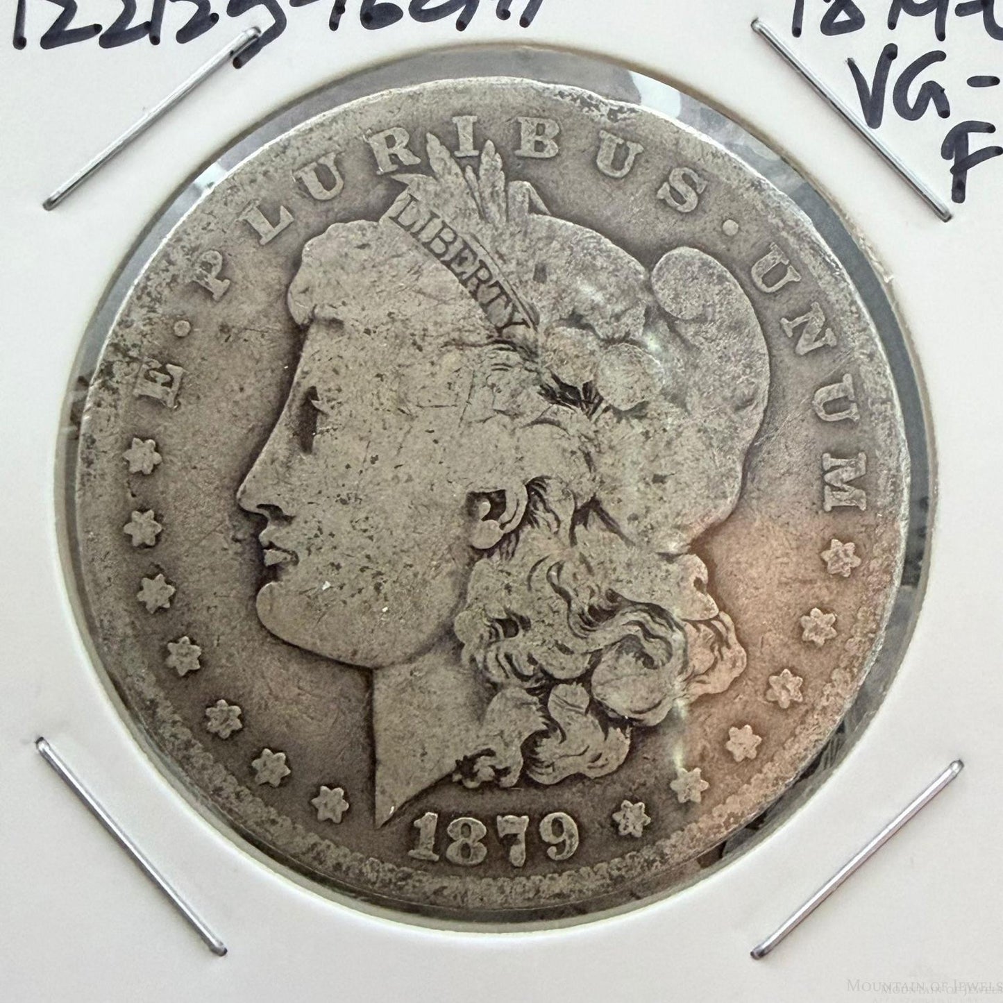 US 1879-O 90% Morgan Silver Dollar VG-F #122125-16GH