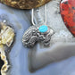 Carolyn Pollack Sterling Silver Sleeping Beauty Turquoise Fetish Bear Pendant Necklace