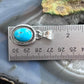 Native American Sterling Silver Oval Turquoise Decorated Unisex Pendant