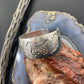 AM Peshlakai Vintage Navajo Native American Silver Overlay Horses Uni Bracelet