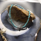 Native American Turquoise Beads w/Saucer & 3mm Navajo Pearl Beads 18" Necklace