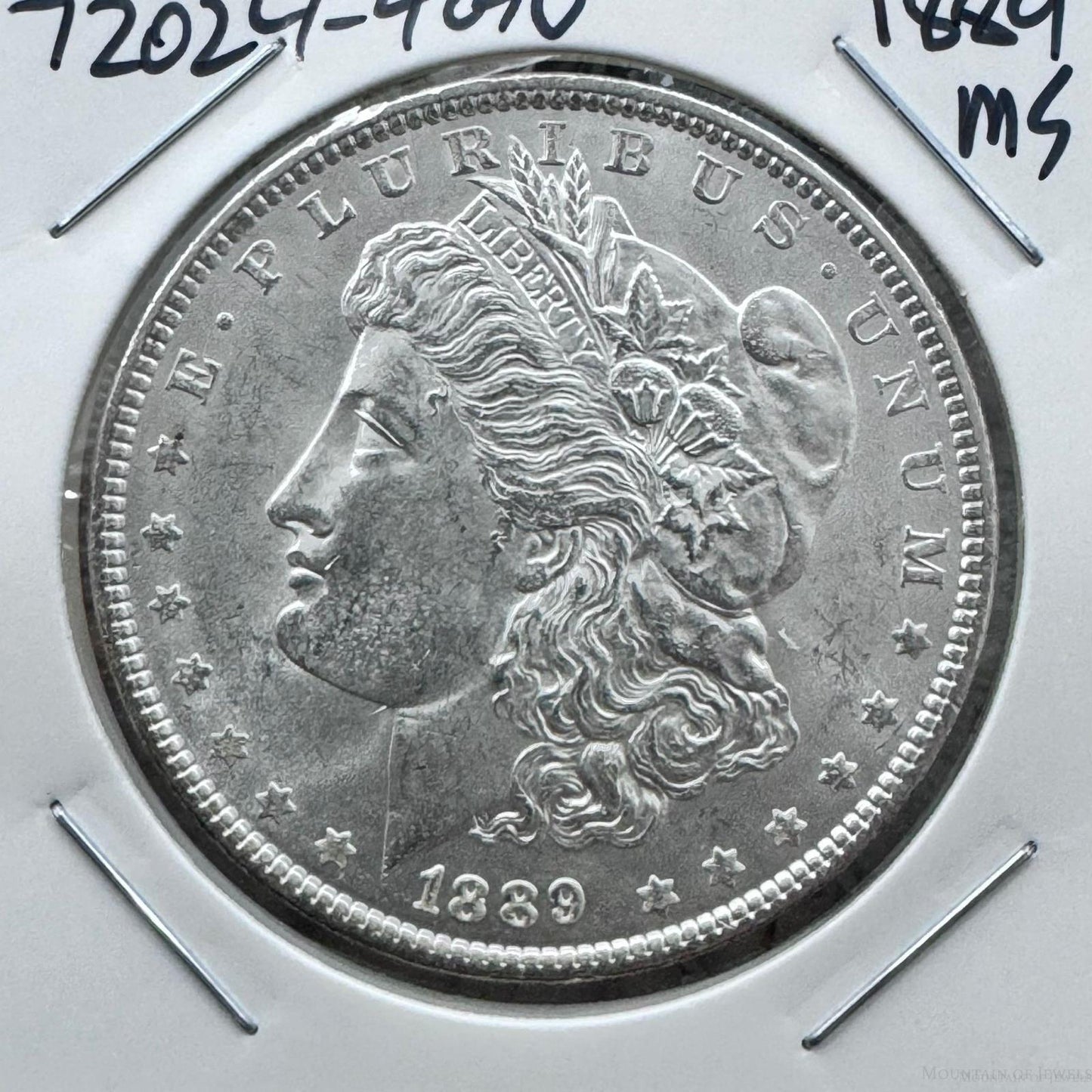 1889 US 90% Morgan Silver Dollar MS Key Date #72024-4GO