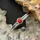 Carolyn Pollack Sterling Silver Rounde Small Red Jasper Ring Size 8 For Women