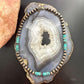 Southwestern Style 8mm Copper Navajo Pearl Saucer, Round & Turquoise Necklace For Women