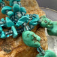 Vintage Native American Rough & Chunky Turquoise & Beads 22" Necklace For Women
