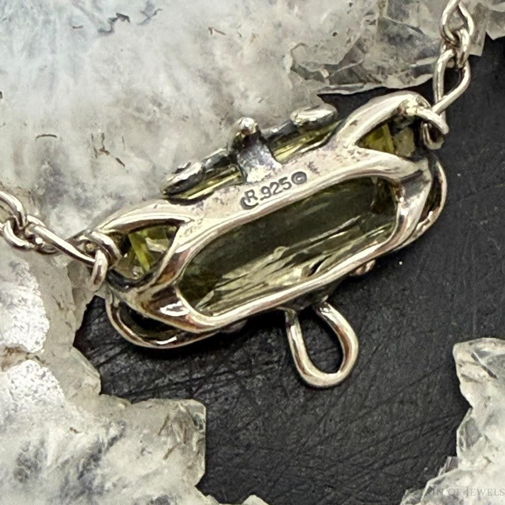 Carolyn Pollack Sterling Silver Faceted Lemon Quartz Pendant Necklace For Women
