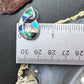 Vintage Native American Sterling Silver Multistone Inlay Post Earrings For Women