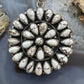 Sterling Silver Southwestern Style Teardrop Wild Horse Cluster Pendant For Women