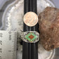 Carolyn Pollack Sterling Silver Green Turquoise & Coral Chip Inlay Ring Size 9 For Women