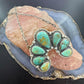 Sterling Silver Southwestern Style Royston Turquoise Naja 24" Necklace For Women