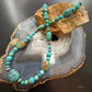 Carolyn Pollack Sterling Silver Round & Oval Turquoise Beads Decorated 20"-22" Necklace For Women
