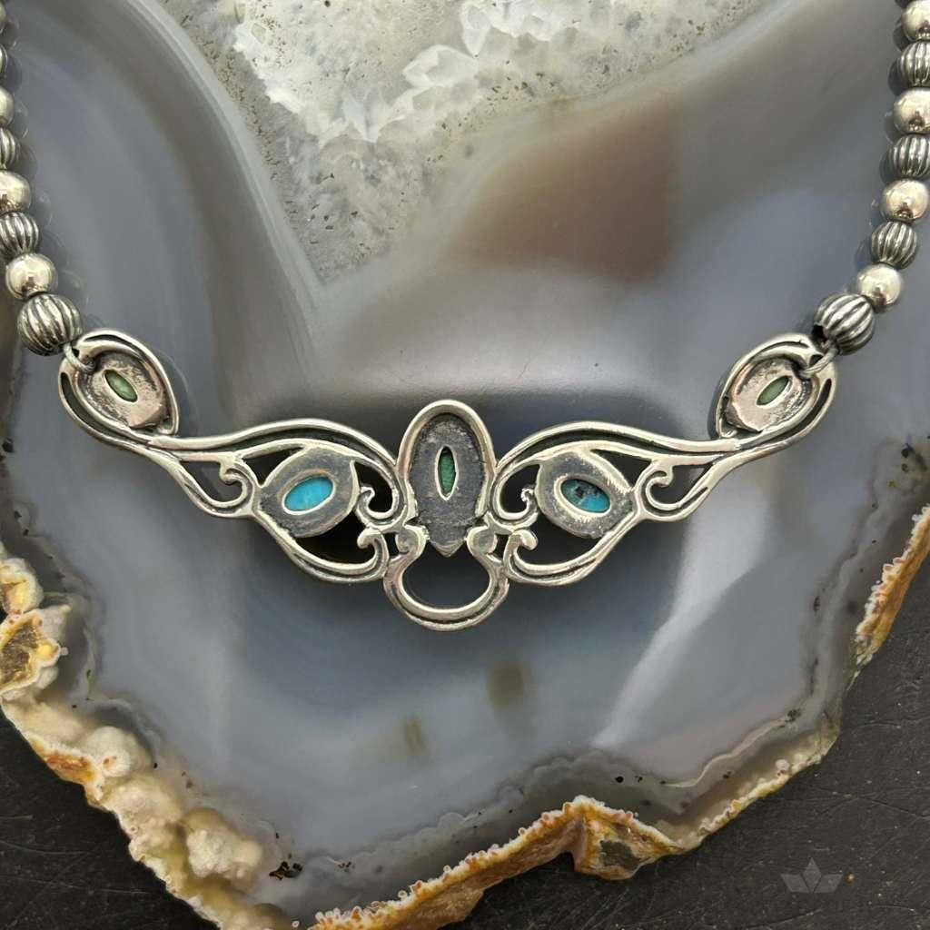Carolyn Pollack Sterling Silver Multi Stone Pendant Beads Necklace For Women #1