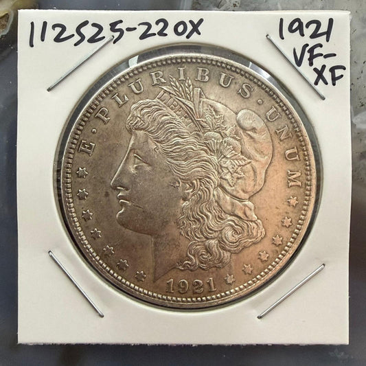US 1921 90% Morgan Silver Dollar VF-XF STUNNING #112525-22OX