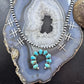 Sterling Silver Southwestern Style Turquoise Naja w/Native Cross 20" Necklace For Women