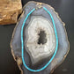 Sterling Silver 5mm Faceted Turquoise Beads 16" Necklace For Women