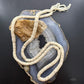 Vintage Native American Heishi Shell Strung 34" Necklace For Women