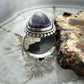 Sterling Silver Southwestern Style Teardrop Charoite Ring Size 7 For Women