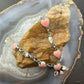Sterling Silver Southwestern Style Pink Conch & Wild Horse Lariat 22" Necklace For Women