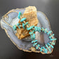 Vintage Native American Chunky Turquoise & Heishi Beads 20" Necklace For Women