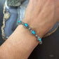 Carolyn Pollack Sterling Silver 9 Oval Turquoise Link Bracelet For Women