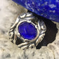 Carolyn Pollack Sterling Silver Lapis & Faceted Clear Quartz Doublet Ring Size 5.5 For Women