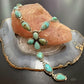 Sterling Silver Southwestern Style Royston Turquoise Lariat 28" Necklace For Women