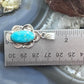 Sterling Silver Southwestern Style Oval Turquoise Decorated Pendant For Women #1