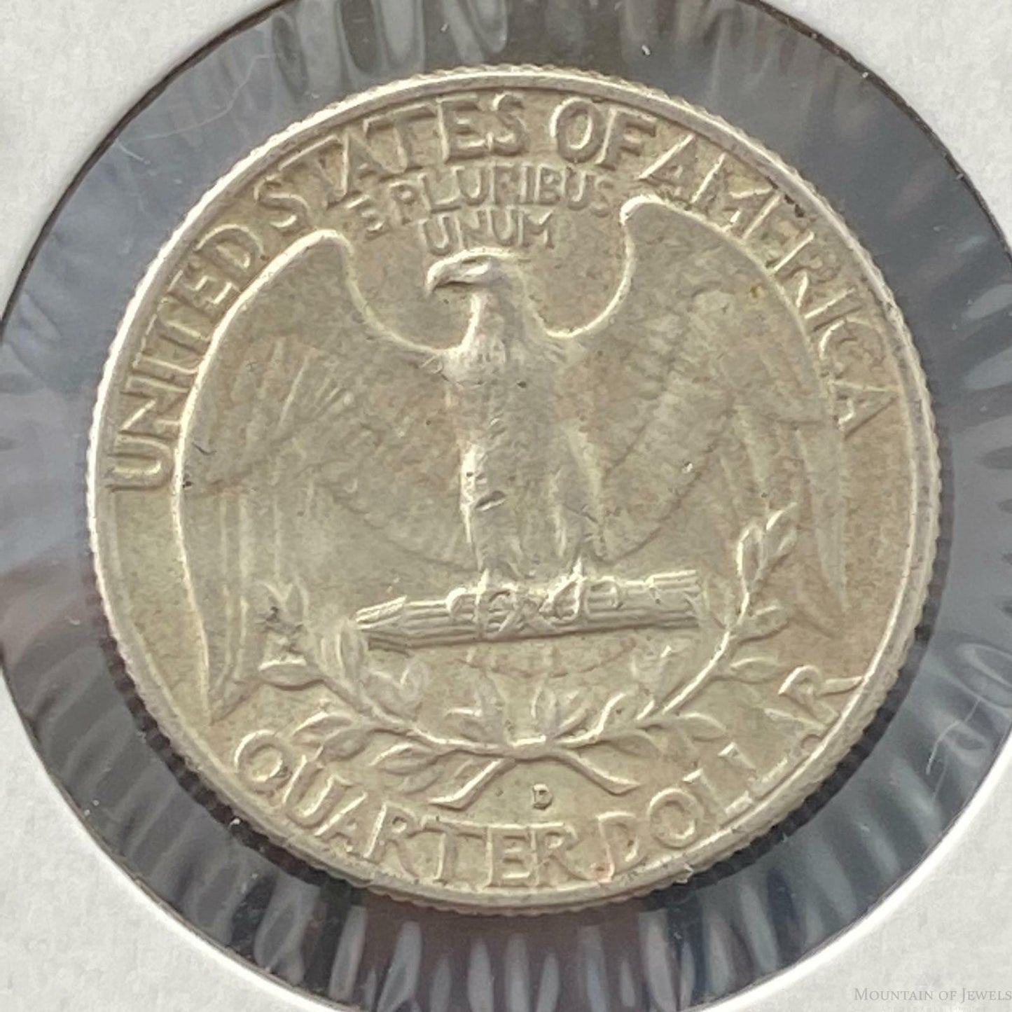 1963-D Washington Silver Quarter 90% Collectible VF-EF Coin #92820-34