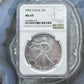 2005 US American Silver Eagle .999 Fine Silver NGC MS69 #6076808-037