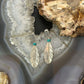 Anthony Gatewood Sterling Silver & Turquoise Spiral Feather Dangle Earrings For Women