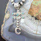Sterling Silver Southwestern Style Cross with Turquoise Decorated Unisex Pendant