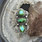 Sterling Silver Southwestern Style Sonora Gold Turquoise Adjustable Ring For Women #3