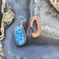 Sterling Silver Southwestern Style Blue Apatite Dangle Earrings For Women