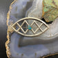 Silver Native American Turquoise Sandcast Brooch