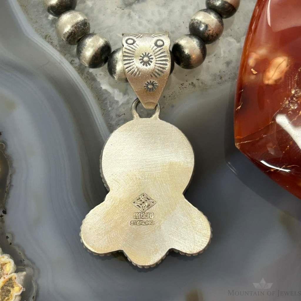 Genuine 1918 90% Silver Mercury Dime Coin w/Teardrop Orange Spiny Oyster Pendant