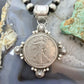 1936 Genuine 90% Silver US Walking Liberty Half Dollar Decorated Unisex Pendant
