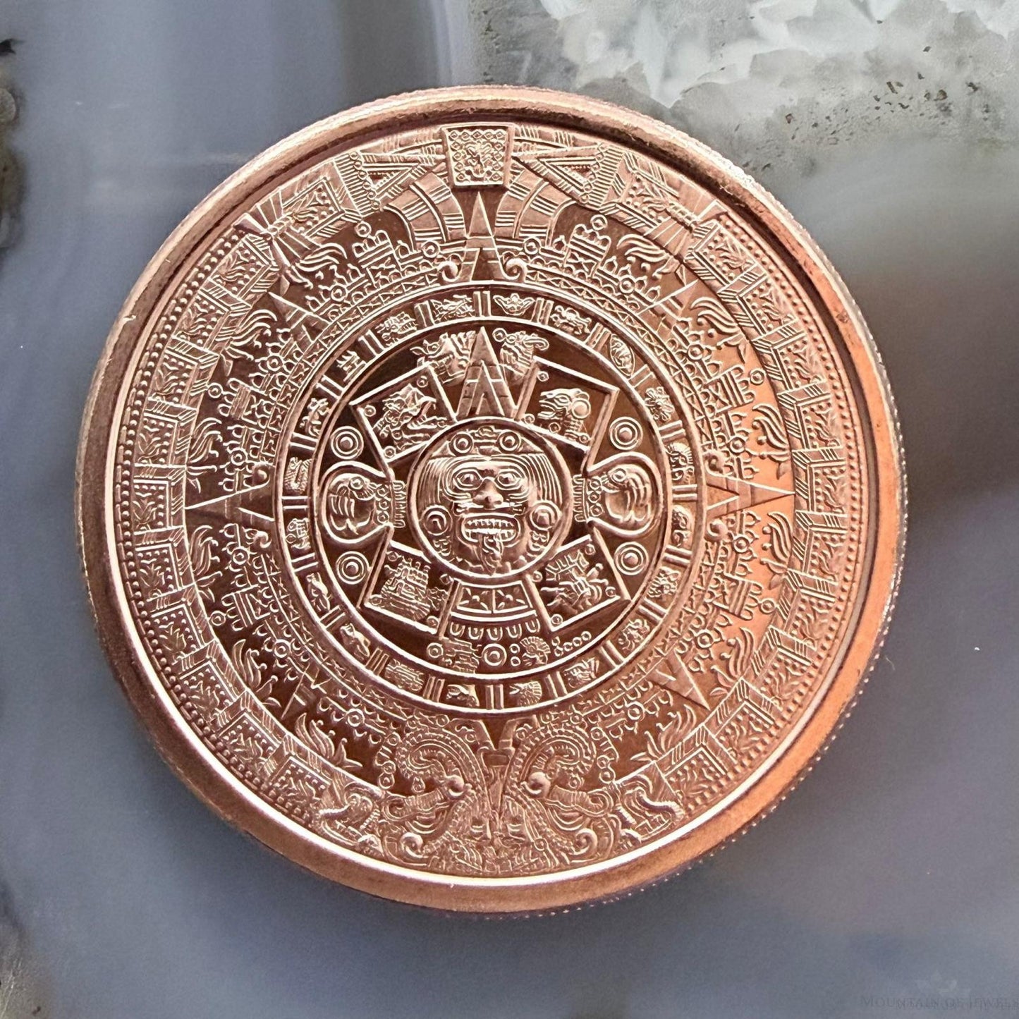 New Tube of 20 One AVDP Ounce .999 Fine Copper Mexico Cuauhtemoc Rounds Mint