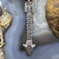 Gary Custer Sterling Silver Tufa Cast Unisex Arrow Pendant w/Adjustable Leather Cord