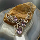 Carolyn Pollack Sterling Silver & Brass Faceted Amethyst 17.5" Swirl Decorated Necklace For Women