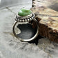 Sterling Silver Southwestern Style Teardrop Sonora Gold Turquoise Adjustable Ring For Women #3