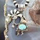 Alonzo Mariano Native American Sterling Silver w/Turquoise Kokopelli Unisex Pendant