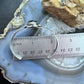 Vintage Signed Native American Sterling Silver Oval Onyx Decorated Bracelet For Women